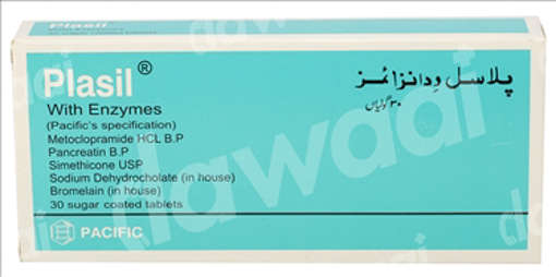 Picture of Plasil With Enzymes Tab 10x3s